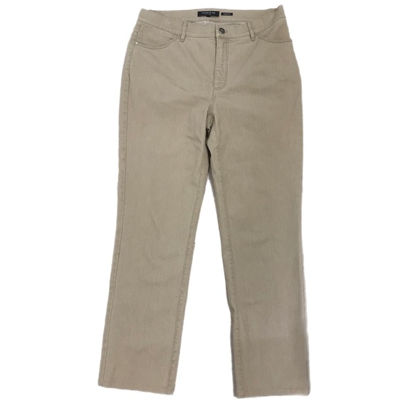 Lafayette Tan Thompson Straight Leg Pants - Picture 2 of 6